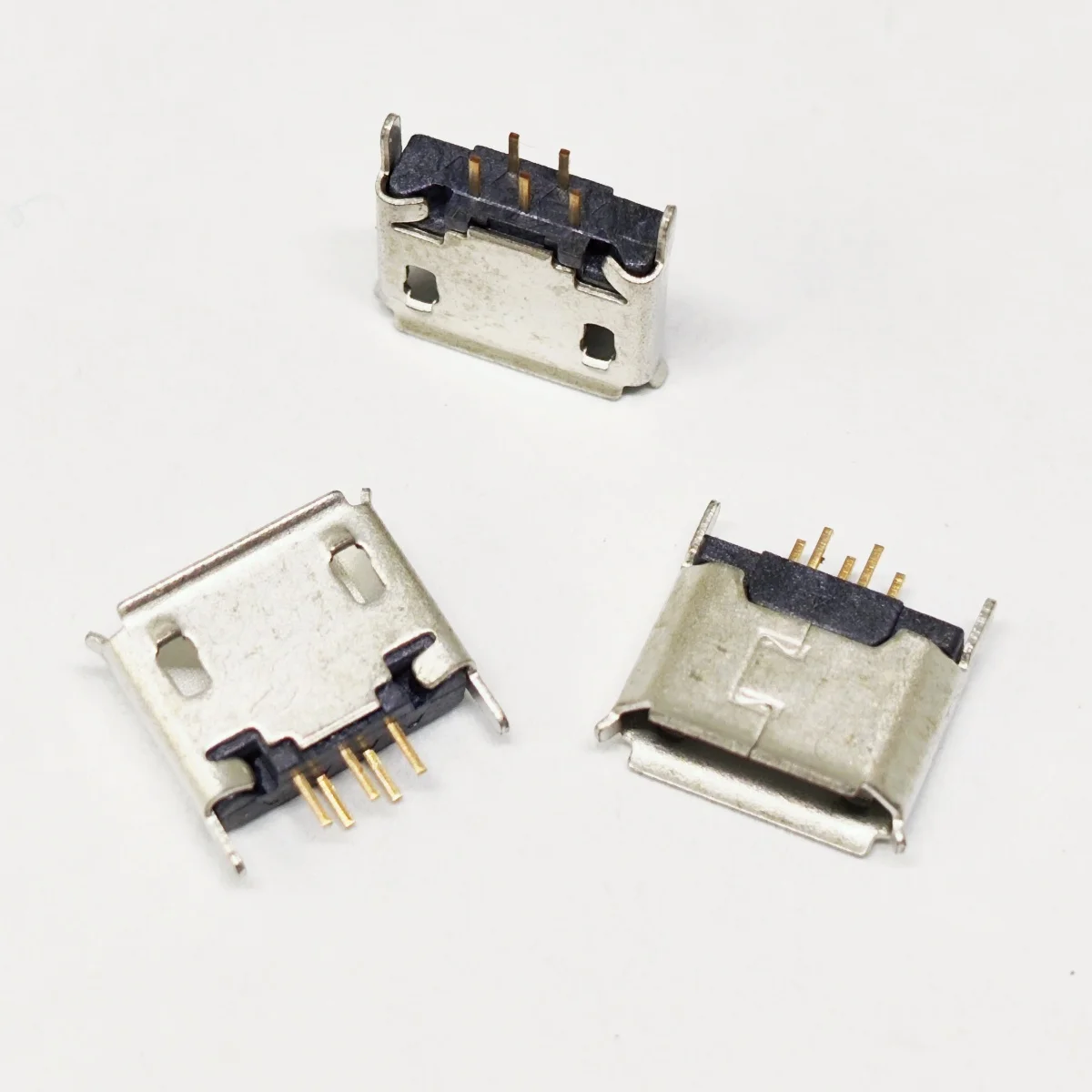 10-20 قطعة 5pin مايكرو USB صغير أنثى شاحن يو اس بي شحن جاك 180 درجة 5P حوض ميناء المباشر المكونات في موصل