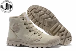 PALLADIUM Pampa Hi Work 캐주얼 통기성 스니커즈, 레이스업 앵클 부츠, 레이스업 캔버스, 남성 워킹화, 사이즈 39-45