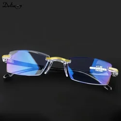 Elder Ultralight Reading Glasses for Men Women Retro HD Lens Blue Light Blocking Eyewear Classic Square Far Sight Eyeglasses