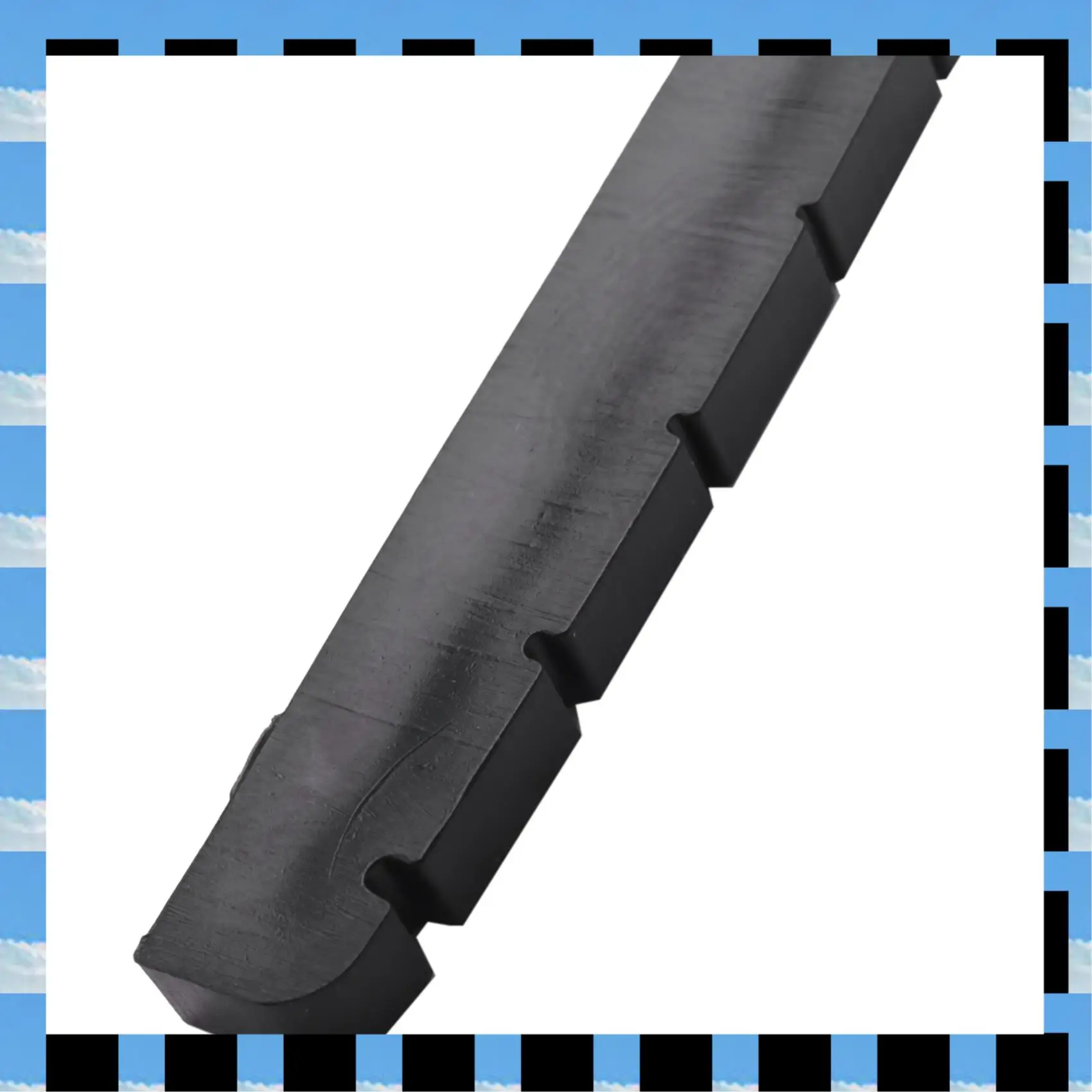 ABME 2X PT500000 XL Black Self-Lubricating Slotted Nut