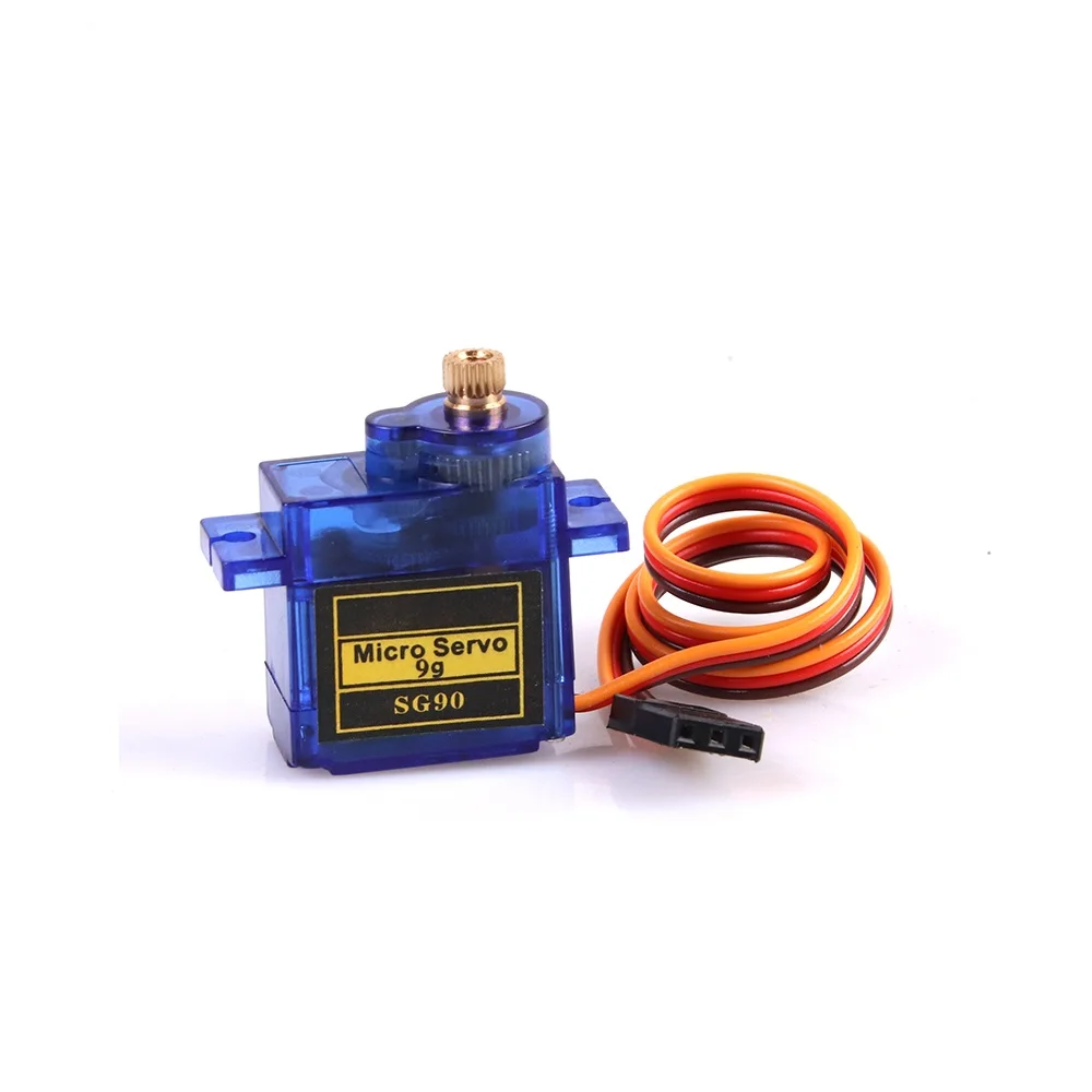 Wholesale SG90 Micro Mini Servos All metal gears 0-180° Servo for RC 250 450 Helicoper Airplane Car ship Boat Robot