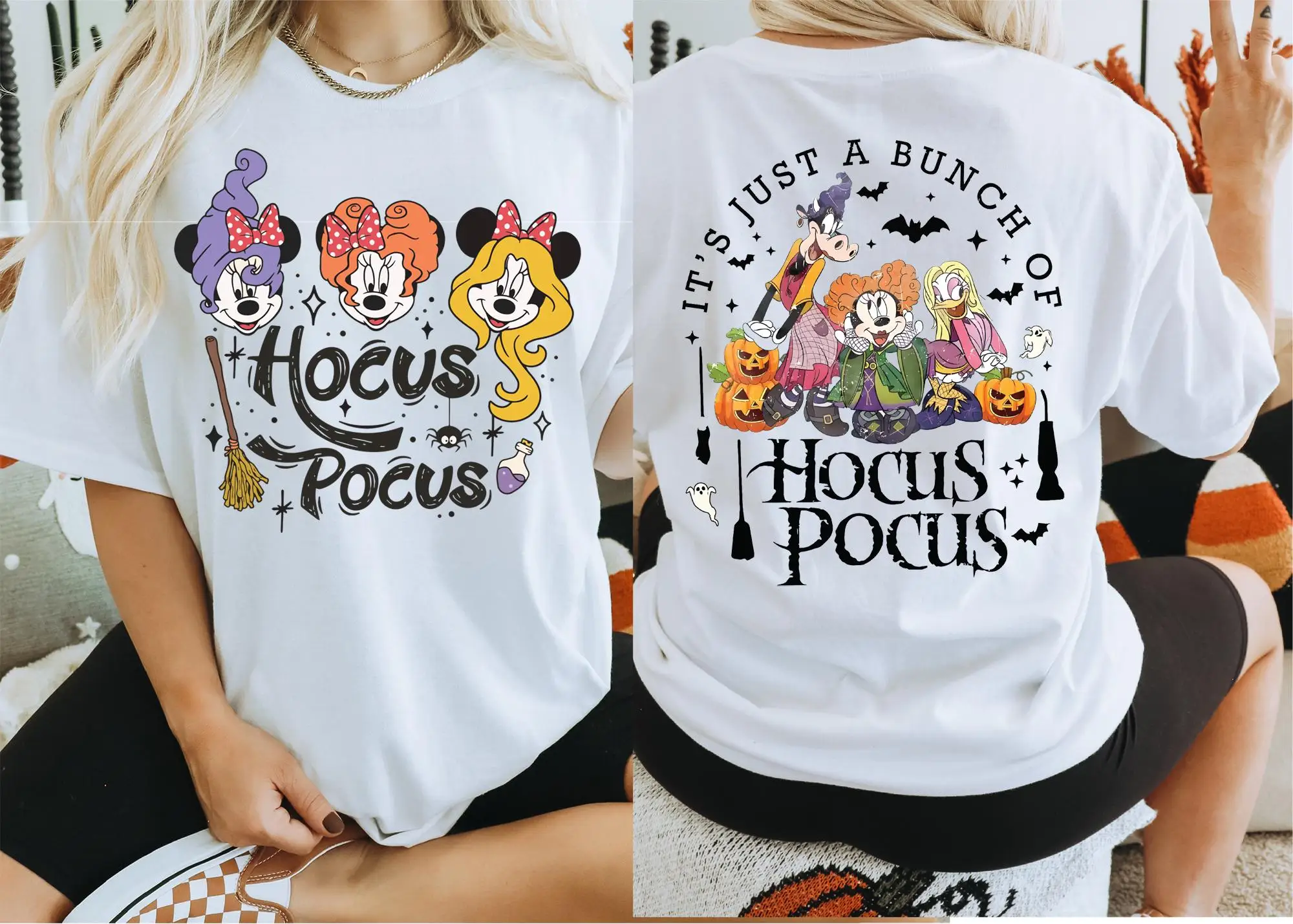 

It's Just A Bunch Of Hocus Pocus Shirt Disney Halloween Trip Tee Disney Spooky Season Shirt