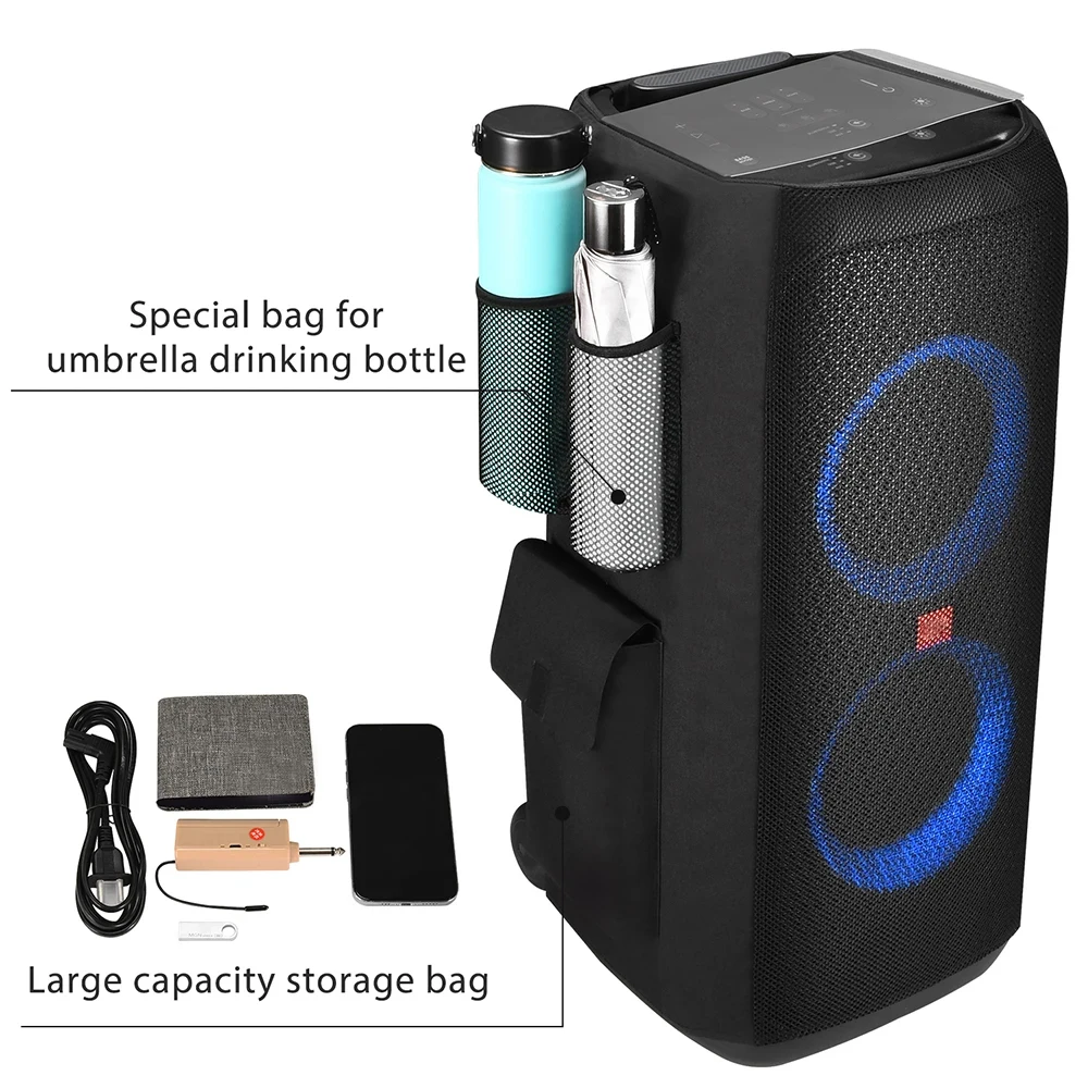 For JBL Partybox 310 Speaker Protective Case Mesh Sound Box Organizer Wireless Microphone Accessories Storage Bag Dust Cover