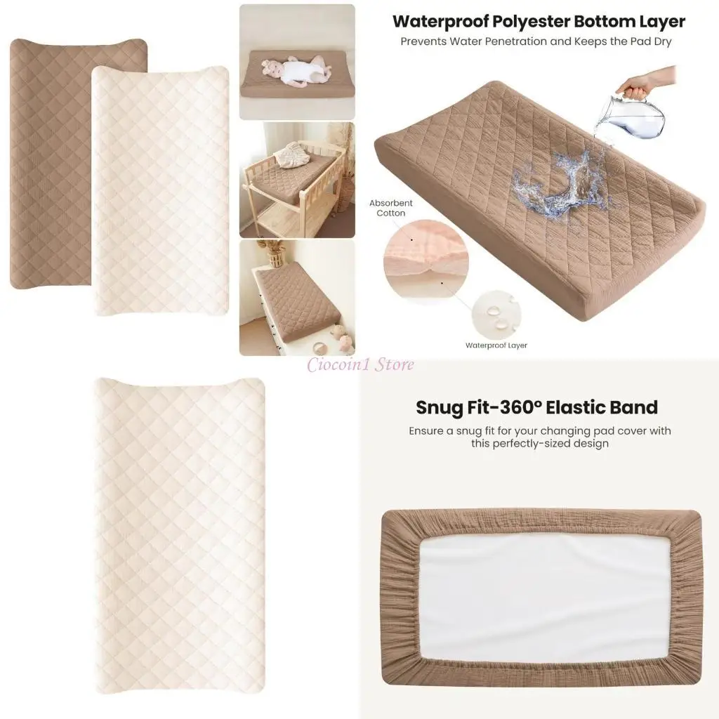 Y1UB 어린이 침대 시트 면화 시트 이중 레이어 침대 보호기 슬리브 솔리드