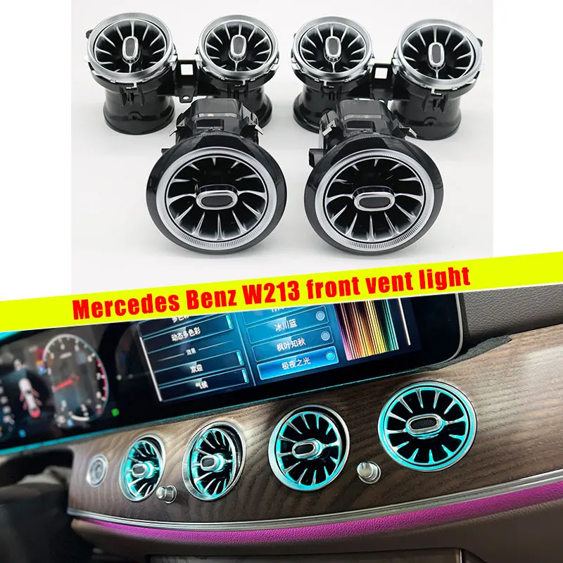 Speaker LED For Benz E Class W213 Plug And Play Sync 64 Color Cover 3D 4D Treble Tweeter Horn Music Ambient Light Speakers