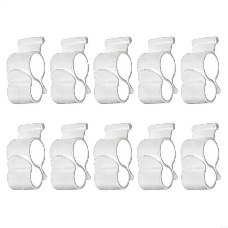 F1CF 10Pcs Awning Hooks Clips Camping Traveling Tent Hooks Hangers for Caravan String Light Rope Clamp Light Hanger