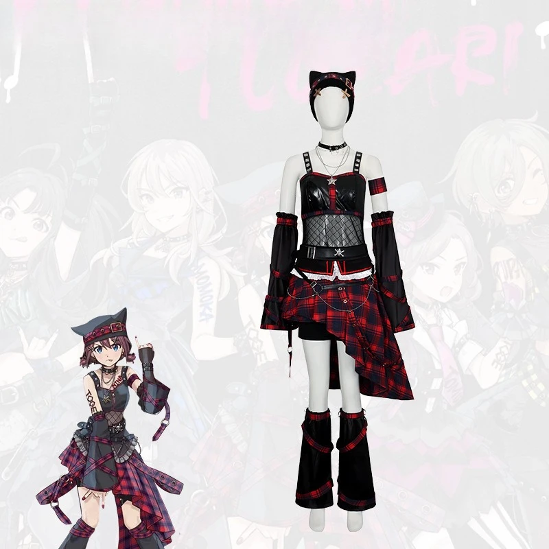 Girls Band Cry ‌ Disfraces de Cosplay ISERI NINA, Disfraz de Personaje de Anime para Halloween, Ropa de Actuación para Adultos