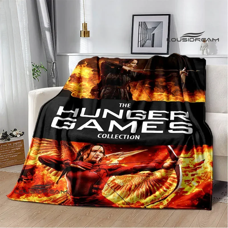 

The Hunger Games printed blankets flannel Warm blanket soft and comfortable home travel blanket picnic blanket birthday gift