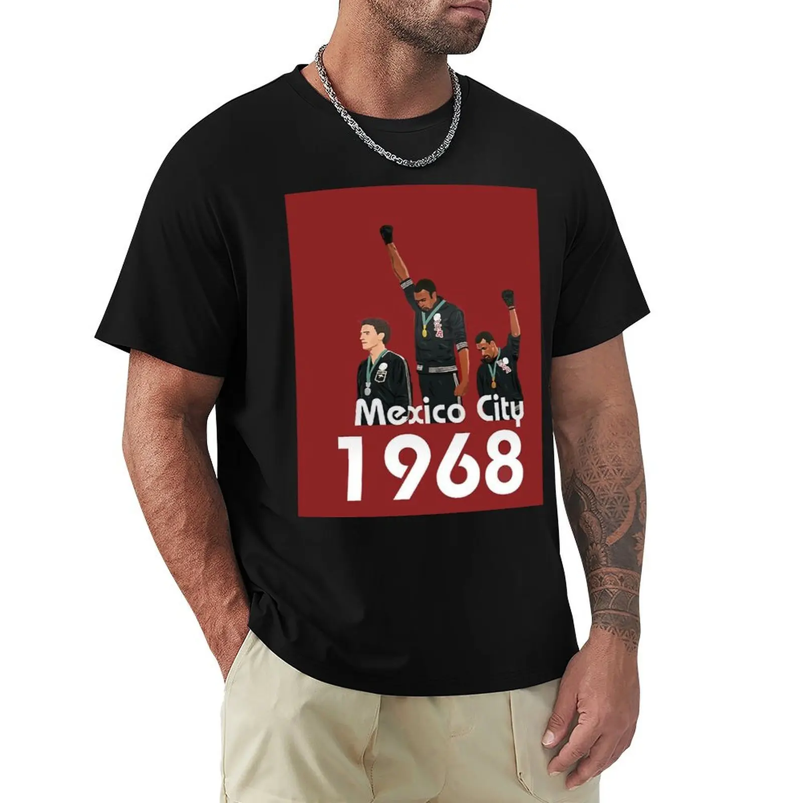 

Tommie Smith and John Carlos T-Shirt clothes for a boy funny costumes Men's clothing