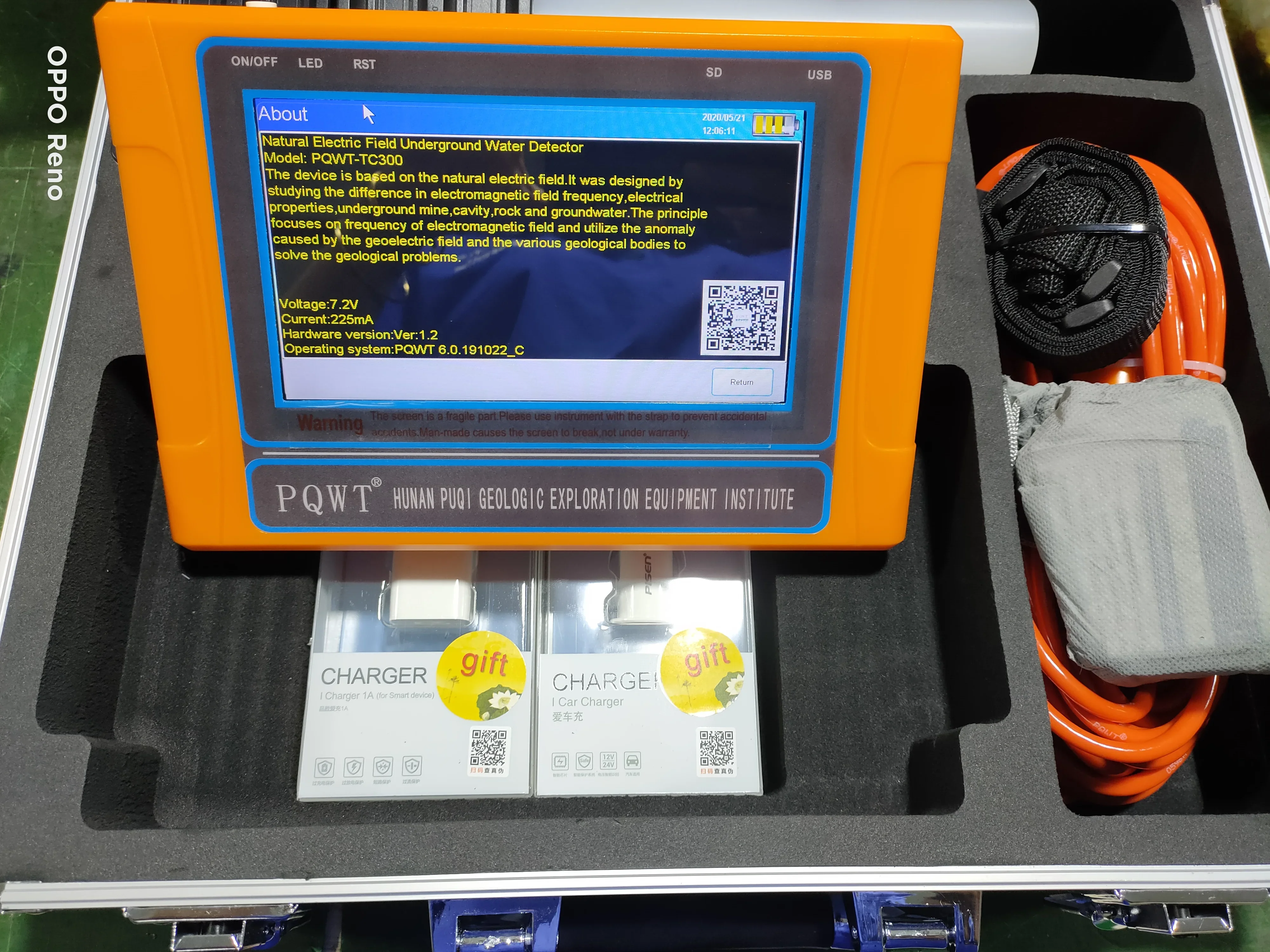 TC150 TC300 TC500 équipement de détection d'eau souterraine à opération simple qualité de l'eau