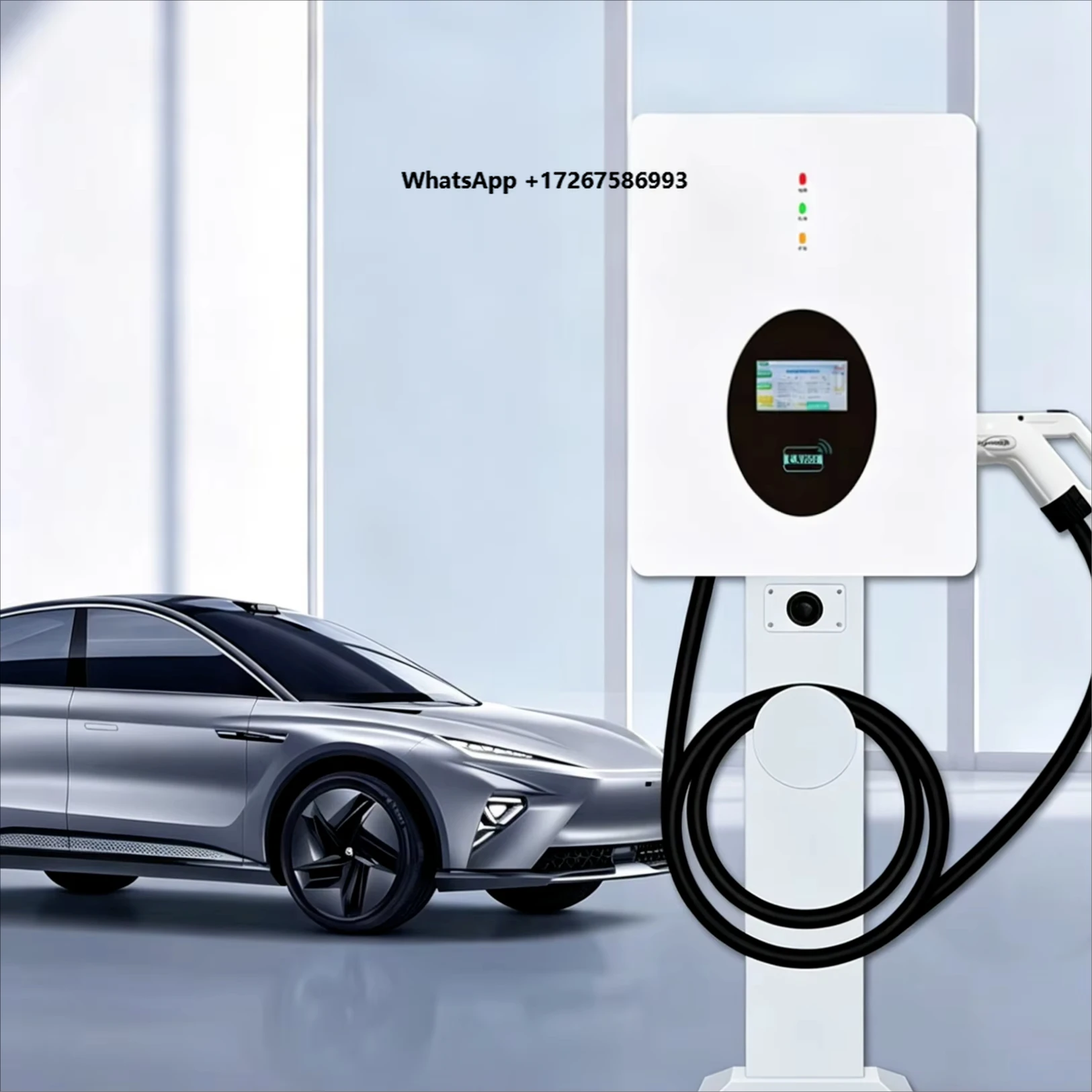 20kW Wall-Mounted DC Fast Charging Station New 380V IP54 Protection OCPP 1.6/2.0 4.3-inch Touch Screen Multi-Layer Short-Circuit