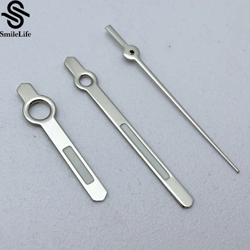 SmileLife NH35 серебряные полированные стрелки зеленые светящиеся подходят для Японии NH35/NH36/4R/7S автоматический механизм аксессуары для механических часов