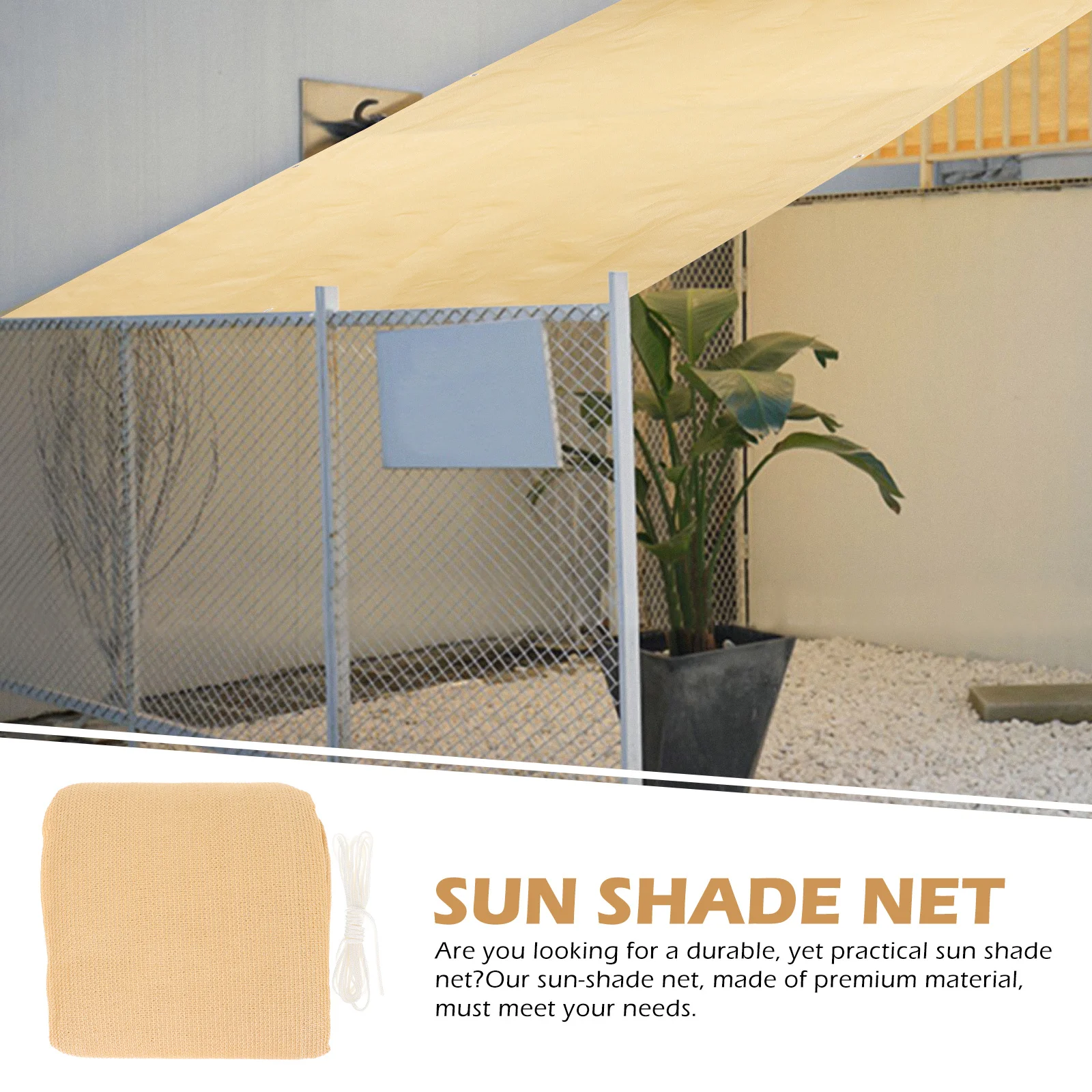 

Sunshade Net Tarpaulin Patio Shades Outdoor Shading Greenhouse Beige Netting for