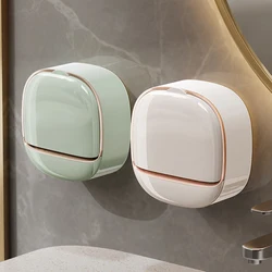 1PC Soap Box Wall-Mounted Light Luxury Soap Holder Punch-Free Soap Box Drain Laundry Soap Box For Easy Cleaning