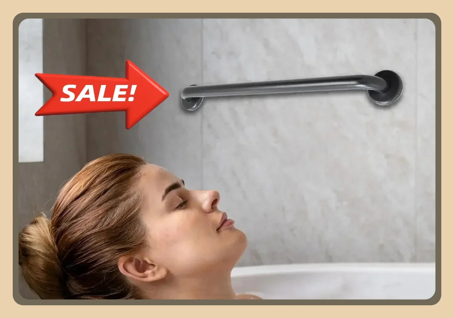 

42” Shower Handle Shur Grip for Bathtubs and Showers | Grab Bars | Oil Rubbed Bronze ADA Standard 304 Stainless Steel