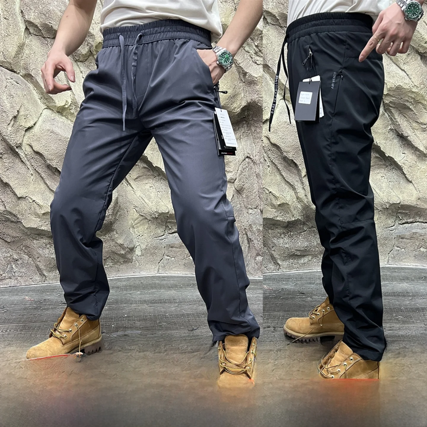 

Thiened водонепроницаемые уличные мужские зимние брюки на подкладке, прямые повседневные брюки, теплые и уютные брюки из полиэфирного волокна