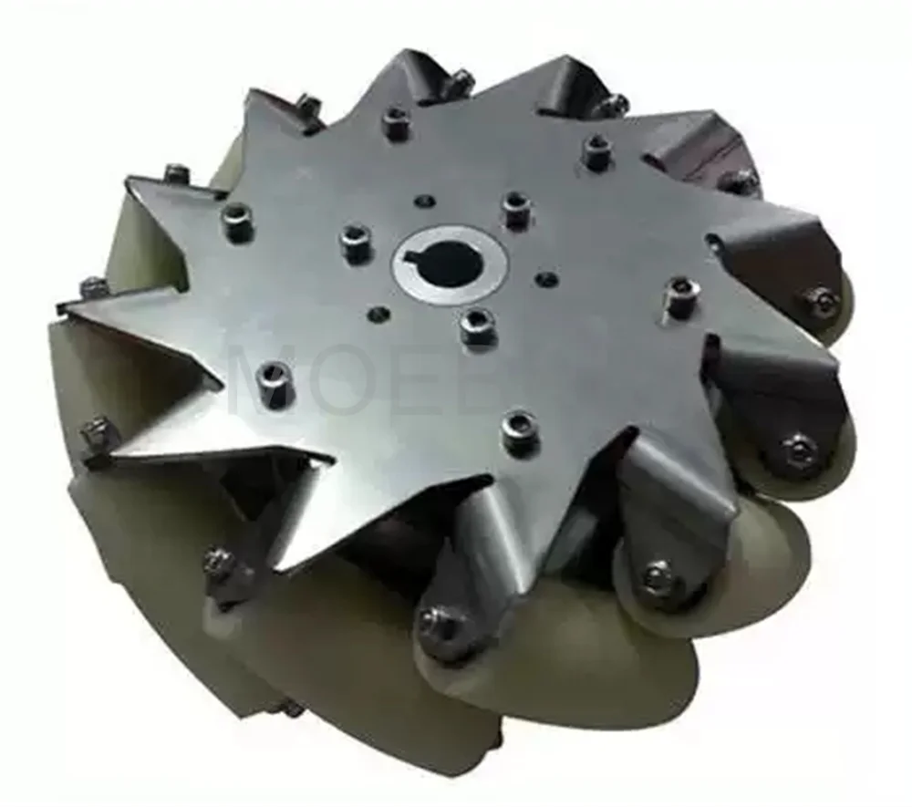 8 inch 203mm Stainless Steel Mecanum Wheel 150KG Heavy-duty Universal Wheel Omnidirectional Wheel (4pcs/lot)