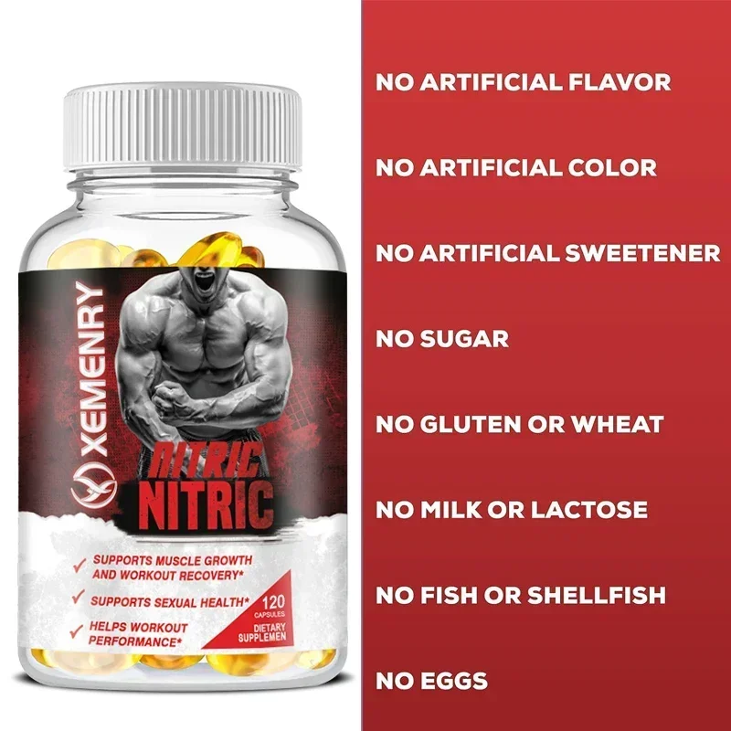 Premium Nitric Oxide Supplement | Contains Calcium, L-Arginine, Citrulline Malate Extract