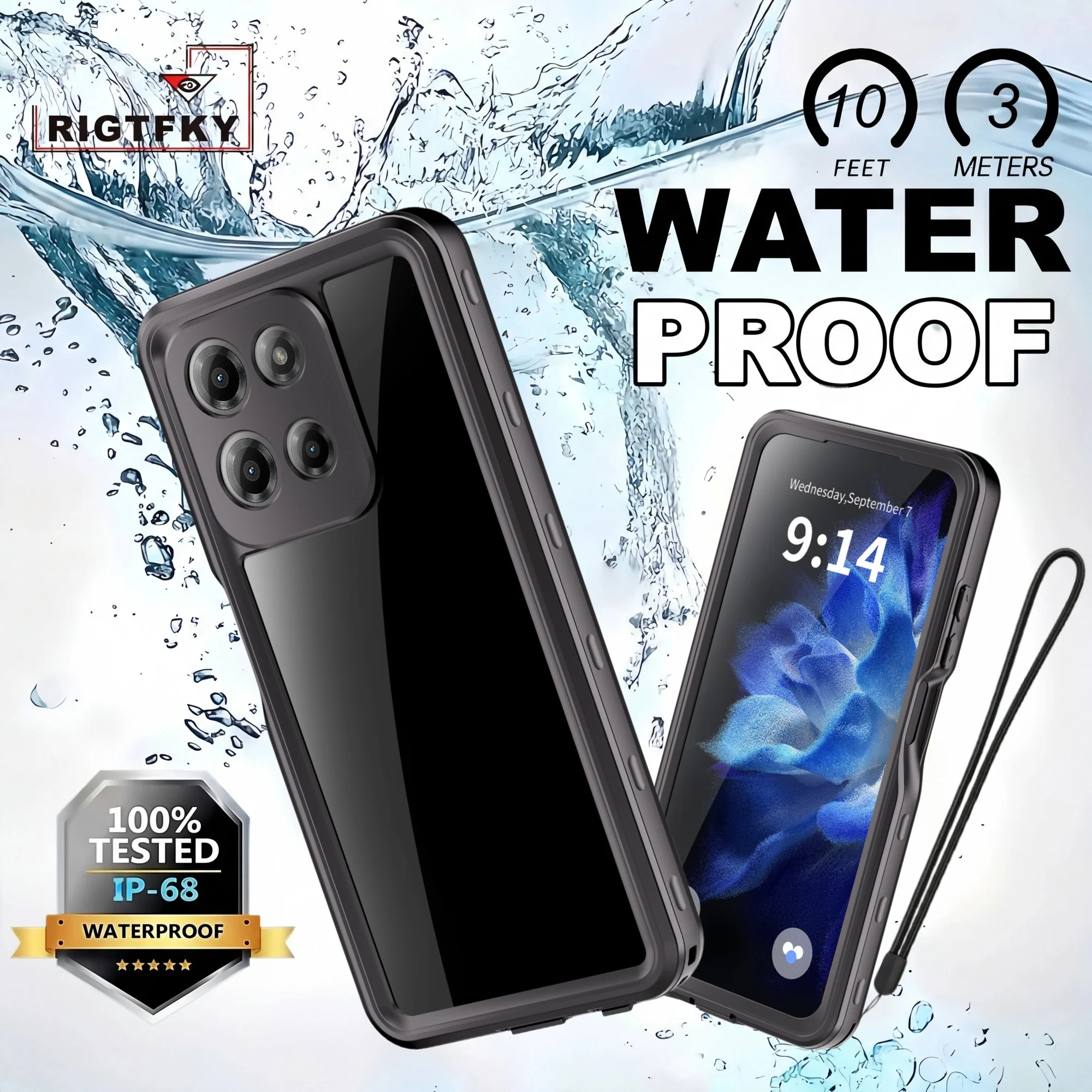 

IP68 Waterproof Case For Motorola Moto G Play 2026 G Stylus 2025 5G 2024 Snorkeling Dustproof,Snowproof,Swimming,anti-fall Cover