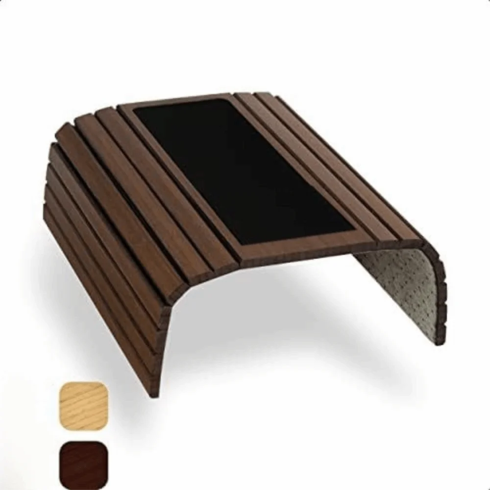 New Foldable Folding Sofa Arm Tray Solid Wood Rectangular Couch Armrest Tray Table Serving Tray Sofa Armrest