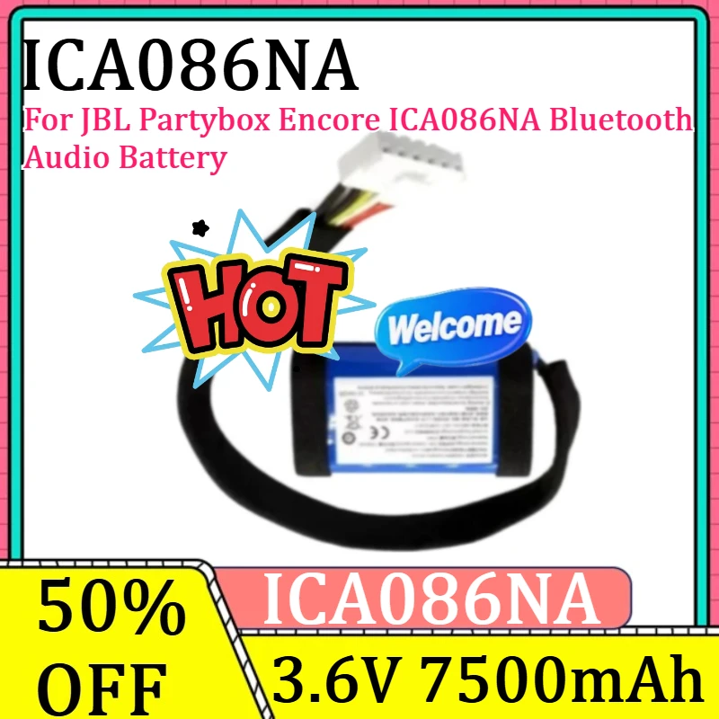 

For JBL Partybox Encore ICA086NA Bluetooth Audio Battery New ICA086NA High Quality Battery 7500mAh Battery