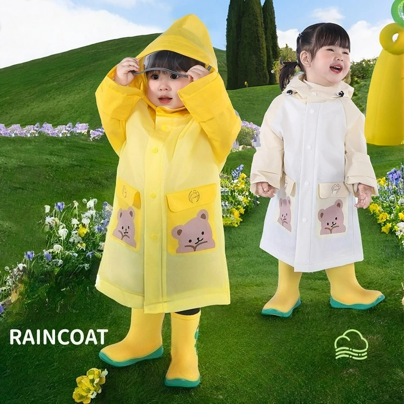 Imperméables pour enfants pour garçons et filles, costumes imperméables pour la maternelle et l'école, imperméable réfléchissant de dessin animé pour enfants, 1 pièce