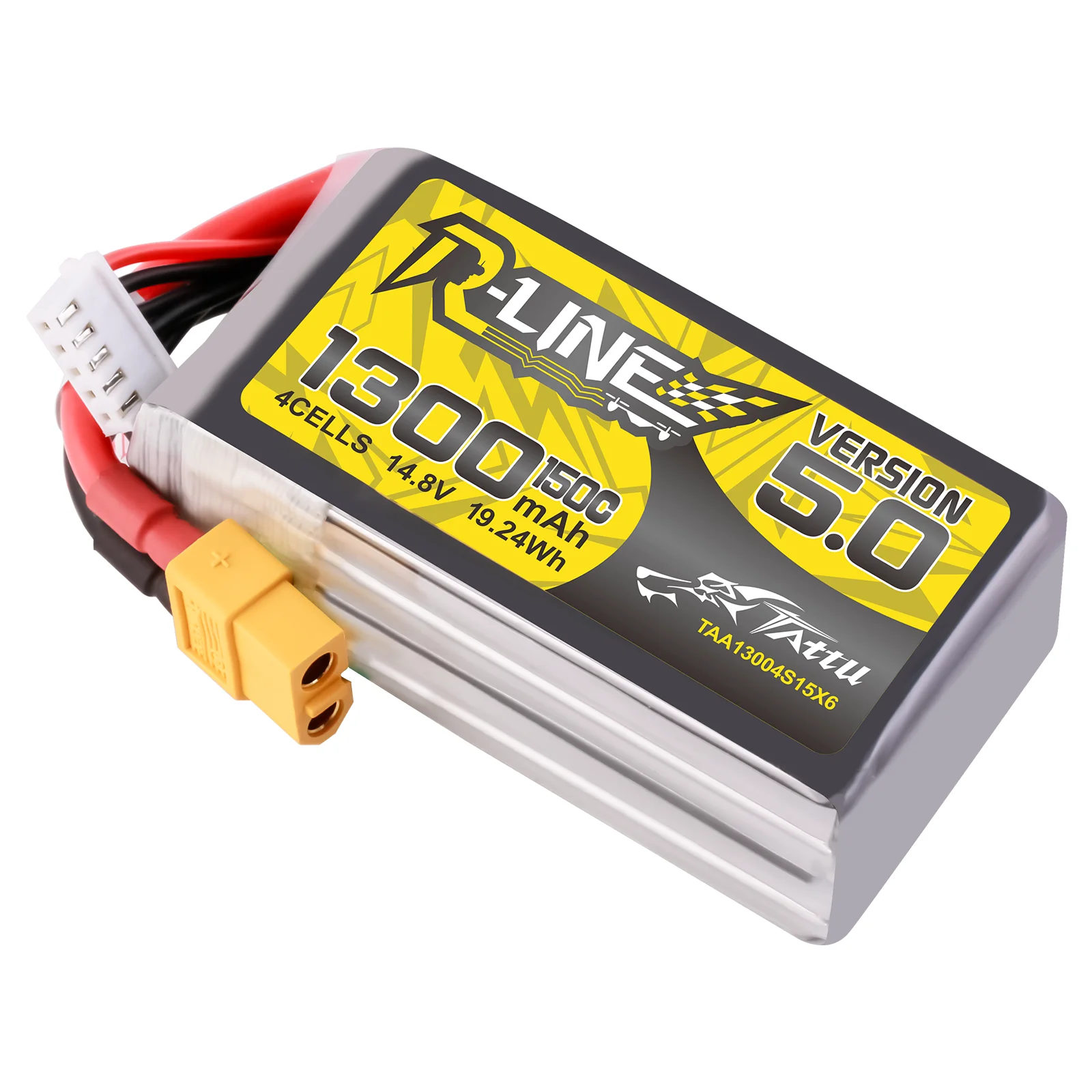 Tattu R-Line Version 5.0 V5 850/1050/1200/1300/1400/1550mAh 150C 3/4/6S Lipo Battery XT60 Plug FPV Racing Drone RC Quadcopter