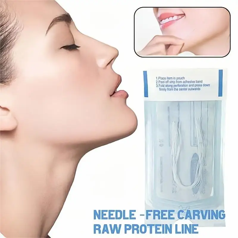 

Face filling anti-aging golden protein line wrinkles removing collagen line carving essence can be absorbed