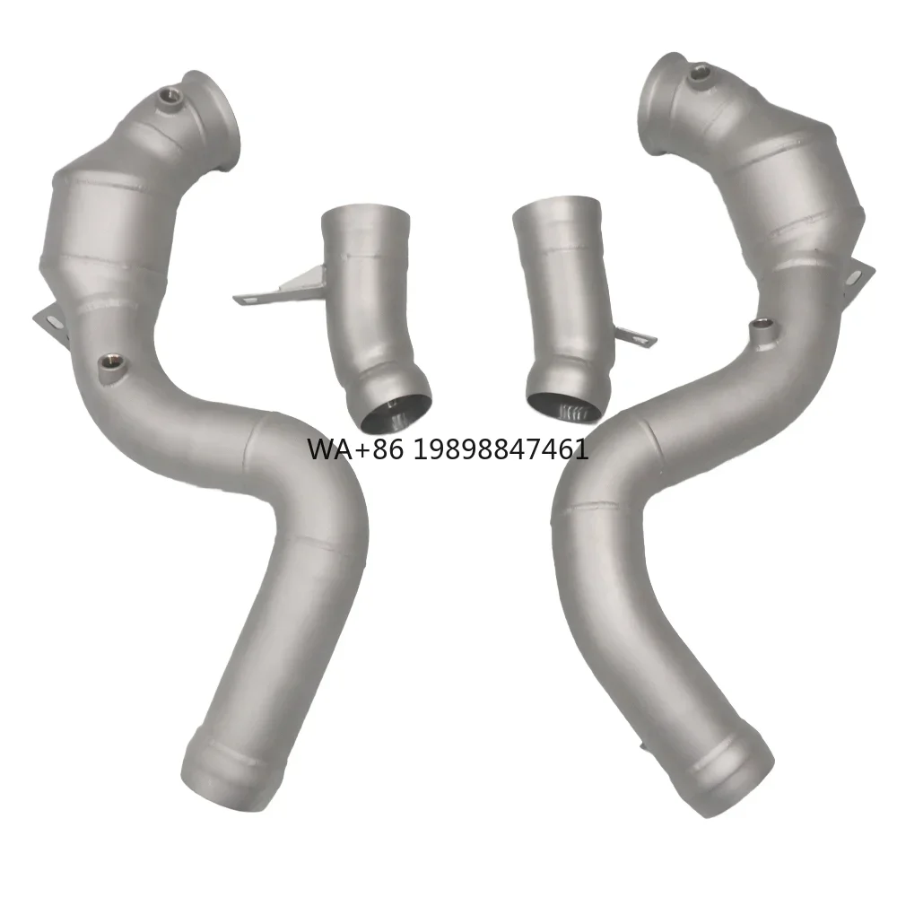 

For Benz S63 AMG 2017+ Three Way Catalytic Converter Exhaust Downpipe W222 M177 C218 4.0T 304 Stainless Steel Exhaust Downpipe
