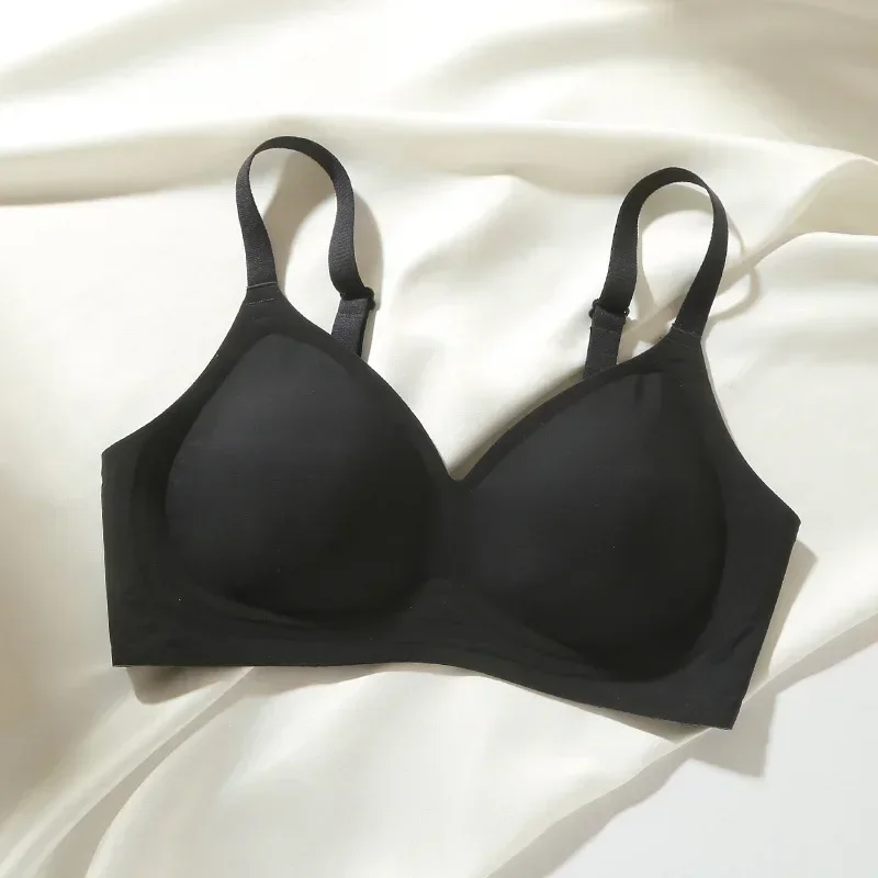 Seamless Underwear Women\'s Small Breast Gathering Anti-sagging Thick Wireless Back Bra Bra