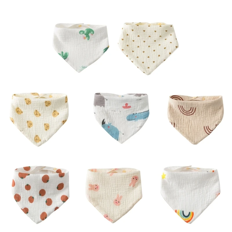 Bavoirs bandana pour bébé, respirant, super absorbant, écharpe en coton doux, bavoirs de dentition et de bave, 38 styles