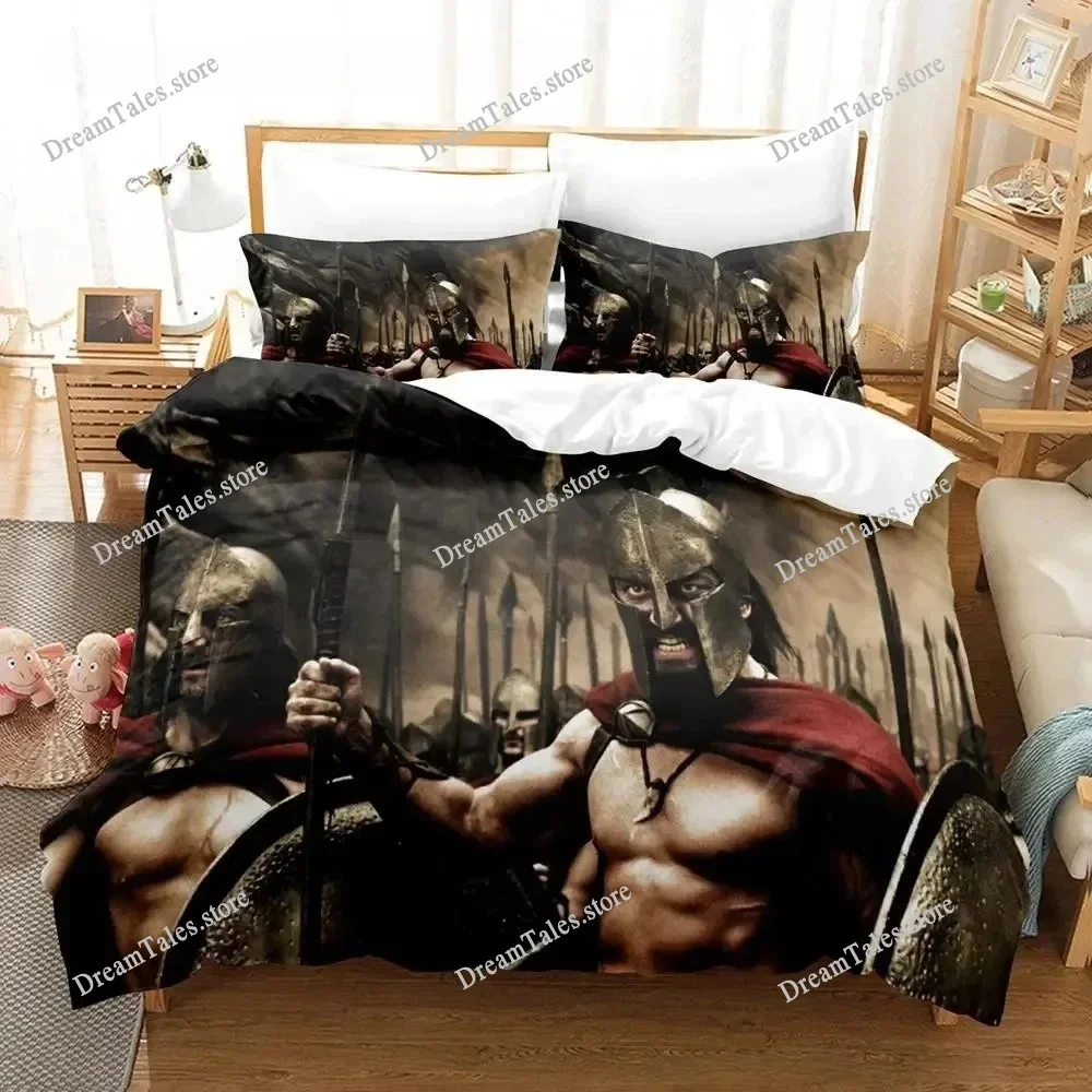 

Spartan Bedding Set Single Twin Full Queen King Size Bed Set Aldult Boys Bedroom Duvet Cover Sets 3D Print Anime Luxury Gift