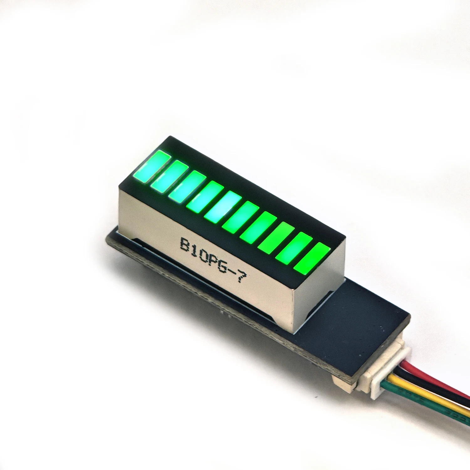 10-Segment-Musikrhythmus-LED-Anzeige, Spektrum-Audiosignalpegelmesser/VU-Meter für 9V-12V Auto-DC-Verstärker, Lautsprecher – Detail 10