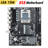 X58 PC Motherboard DDR3 Memory LGA 1366 Desktop Motherboard Dual Channel Motherboard Kit Support E5640 32GB RAM USB 2.0 1600MHz