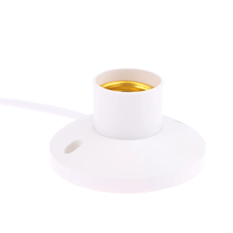 EU LED Stand Lamp Holder E27 Bulb Plug Dome Socket With Cable Base For Table Light Night Stands Lampholder Accessories