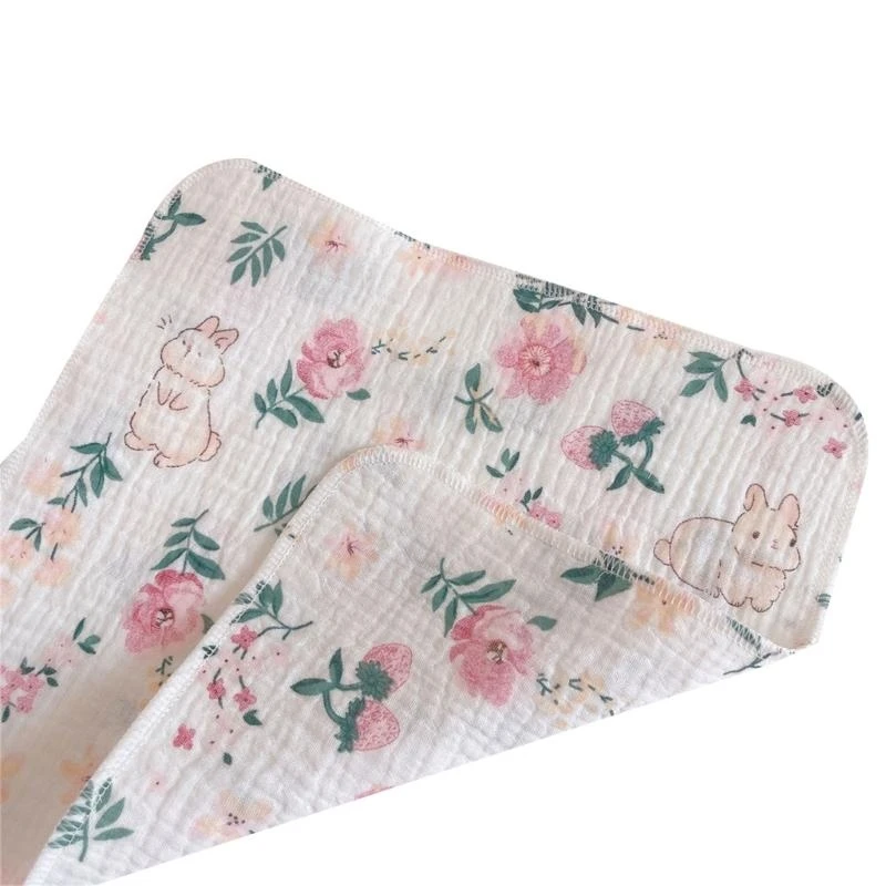 

JU64 Baby Washcloths Newborn Face Towel Baby Burp Cloths Soft Absorbent Cotton Wash Towel 10"X10" Baby Bath Towel Wipes Gift