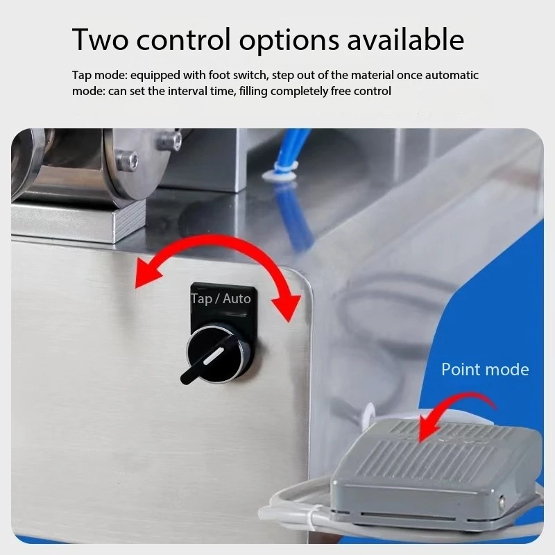 آلة تعبئة المعجون شبه الأوتوماتيكية 10-100 مل لصلصة الجبن والكريمة والكاتشب لتغليف المشروبات في أكياس