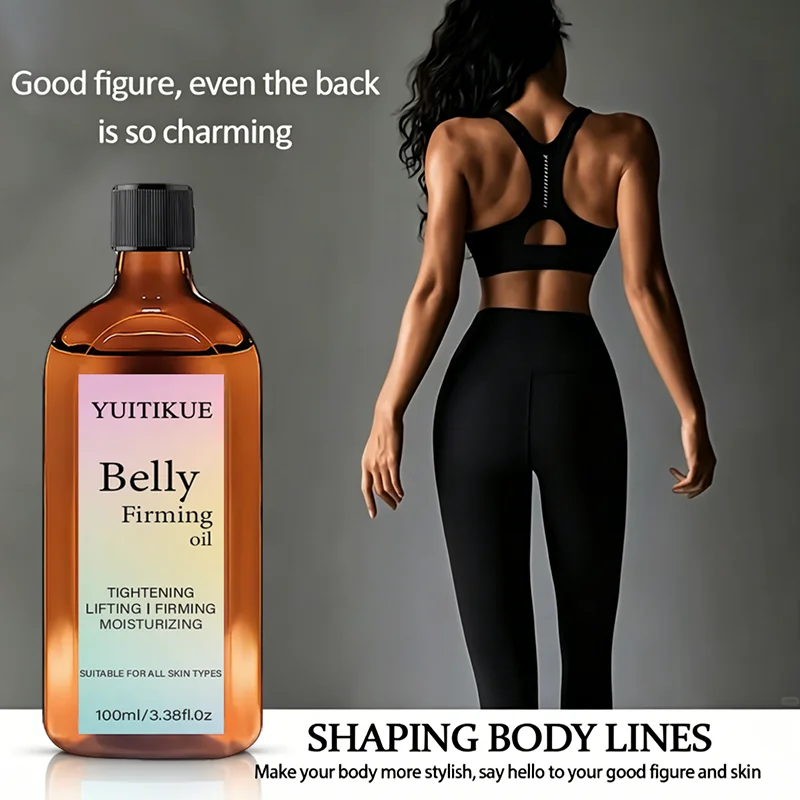 Abdomen Tightening Body Oil 100ml Hydrating Nourish Flabby Belly Skin Smooth Body Lines Shaping Waist Care Massage Oil