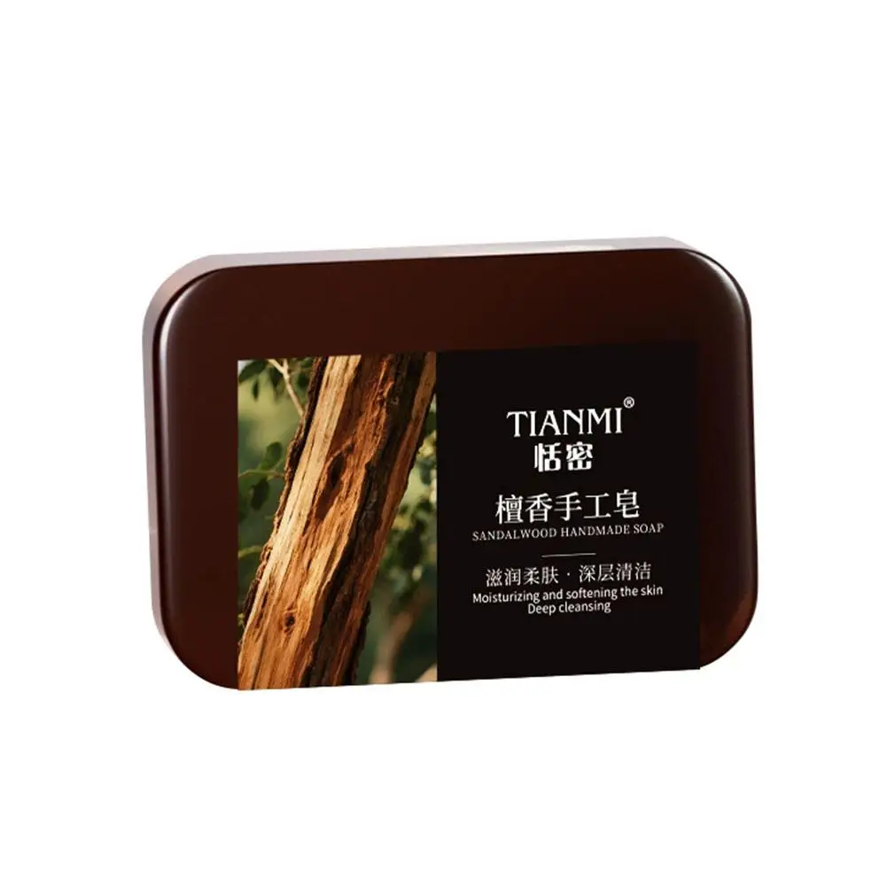 Aged Sandalwood Luxury Soap Plant Based Deep Cleansing Skin Rejuvenation Long Lasting Fragrance with Cedarwood Rose Moisturizing