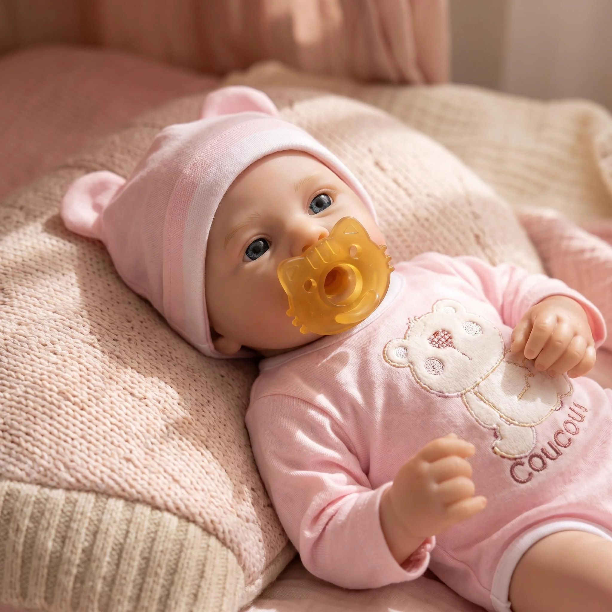 New 16inch Meadow Ultra Soft Platinum Silicone Super Soft Elastic Stretchable Baby Mouth Can Open