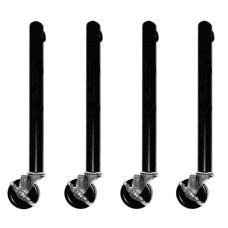 Table Leg Extension For Folding Table Castors - Pack Of 4 Risers With Wheels For Straight And Curved Legs Durable 51Cm