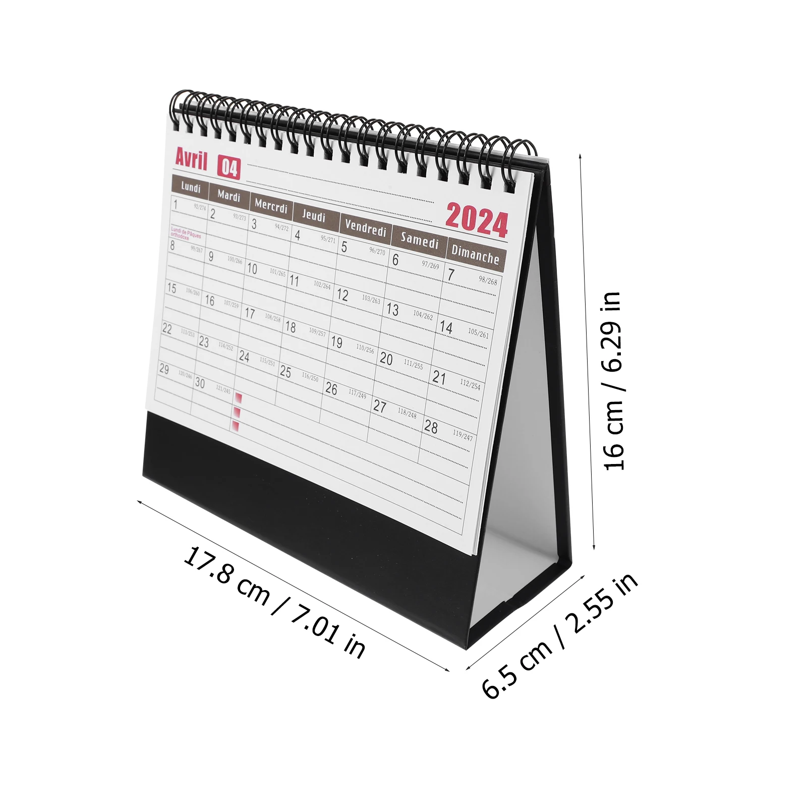 Office Desk Decorations Standing Desk Tabletop 2024 Desktop Planner Office Schedule Daily Modern Agenda Tent Spiral Planning