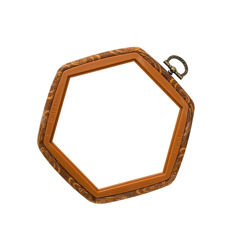 Hexagonal Embroidery Hoop Stitching Hoop Imitated Display Frame