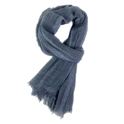 Cotton Linen Fashion Men Striped Scarf Autumn Winter Warm Men's Neckerchief Pashmina Male Accessories Short Tassel Bufanda Shawl