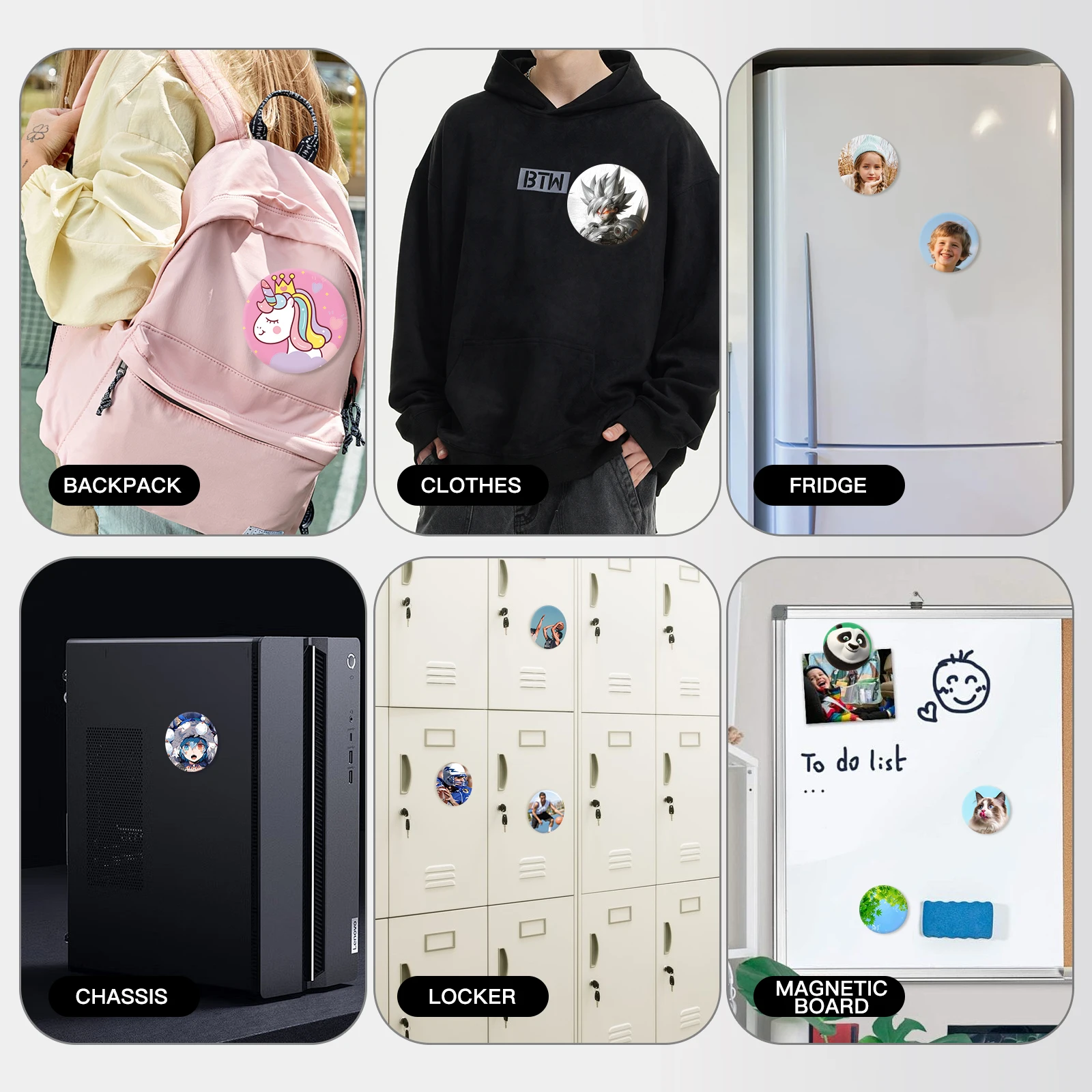 3.93-Inch DIY Button Maker Machine, Magnet Maker Machine, Photo Maker Machine — Can Make Fridge Magnets and Badges - Image 5