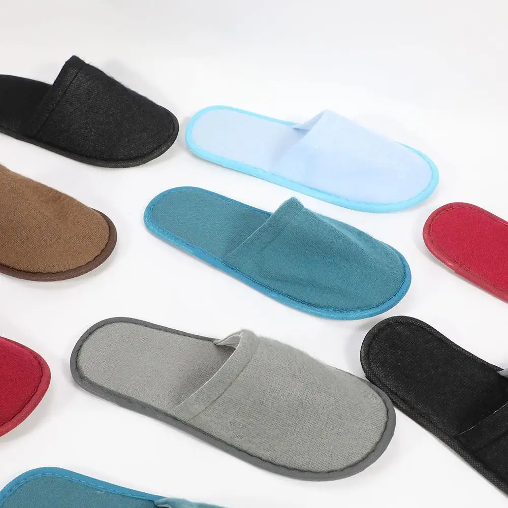 

Disposable Slippers Hotel Travel Slipper Party Home Guest Indoor Guest Slippers Unisex Closed Toe Shoes Households Shoes