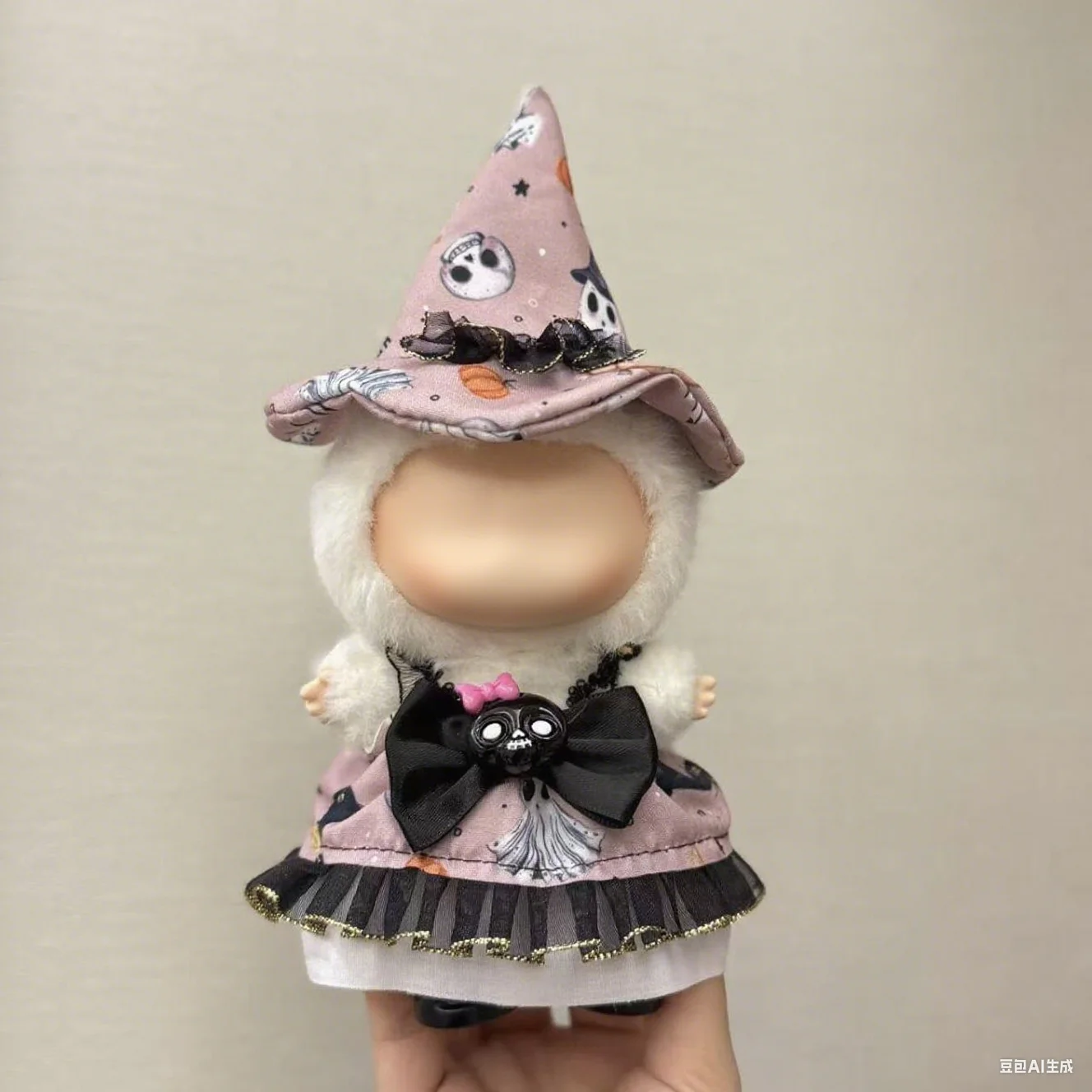 

Anime Doll Clothes for 17cm Labubu Doll Outfits Designer Luxury Halloween Ghost witch Clothes Toy Labubu Clothe Doll Accessorie