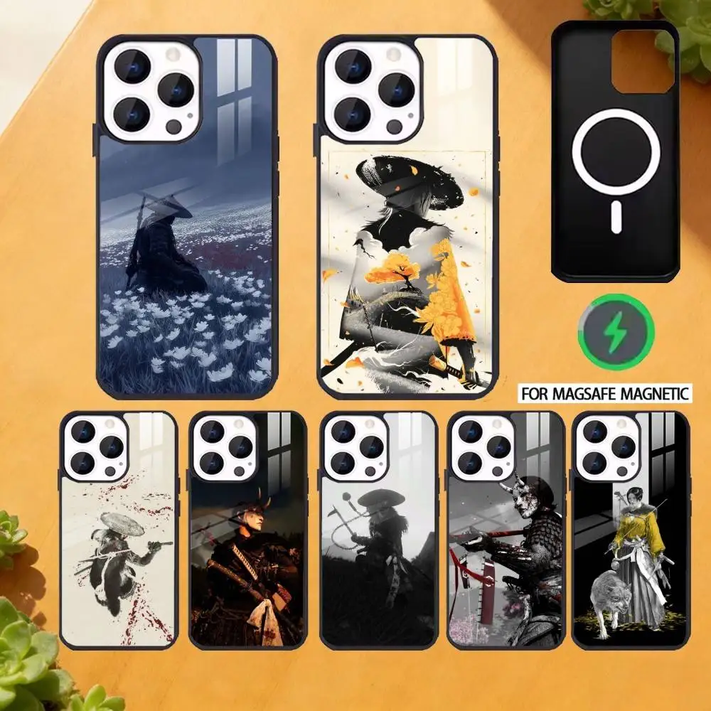 

A-Atsu G-Ghost Of Yotei Phone Case For iPhone 17,16,15,14,13,12,Plus,Pro,Max For Magsafe Magnetic Wireless Charge