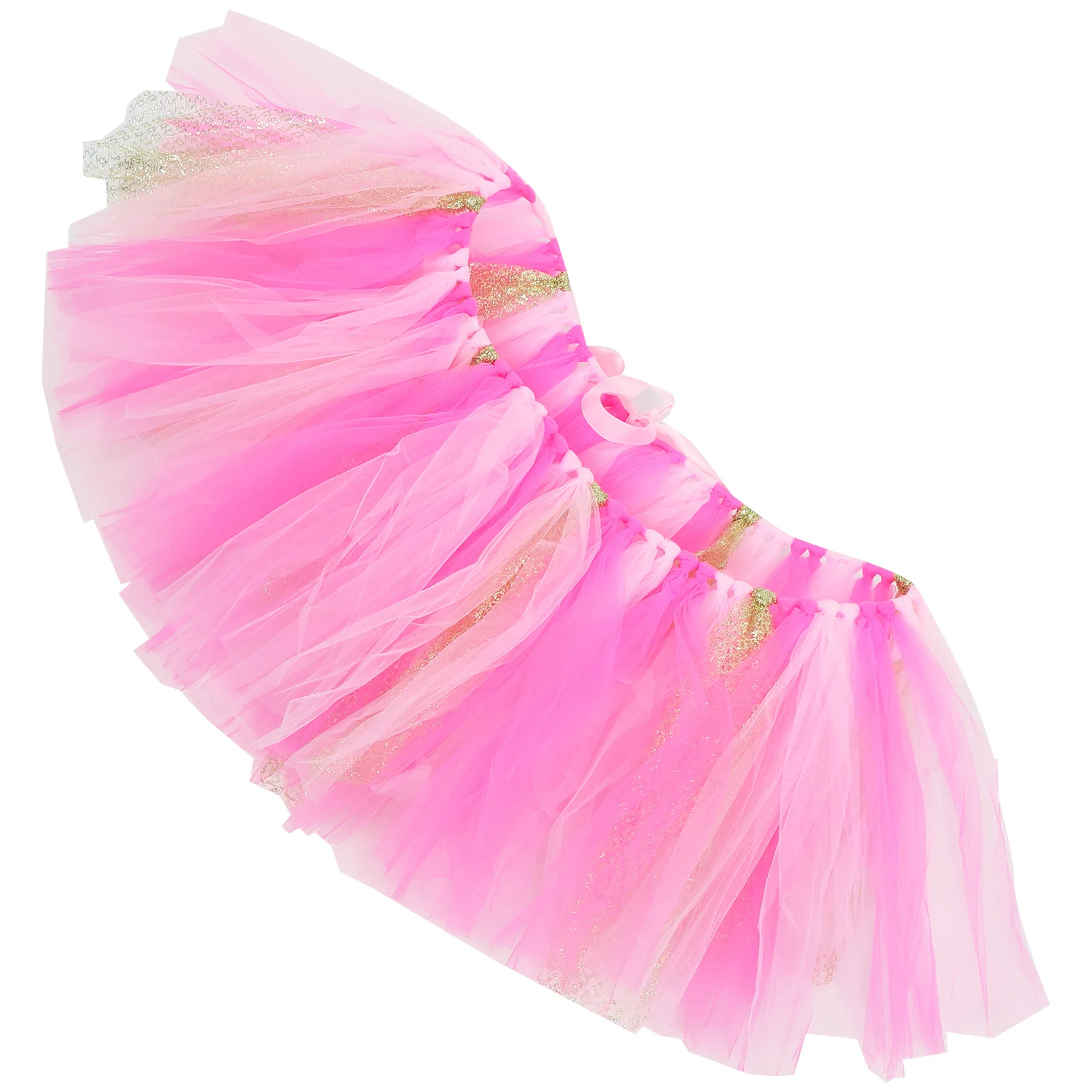 

1 Pink Gold Tutu Skirt Baby Shower Party High Chair Decoration Table Skirt Set Dessert Reception Party Supplies