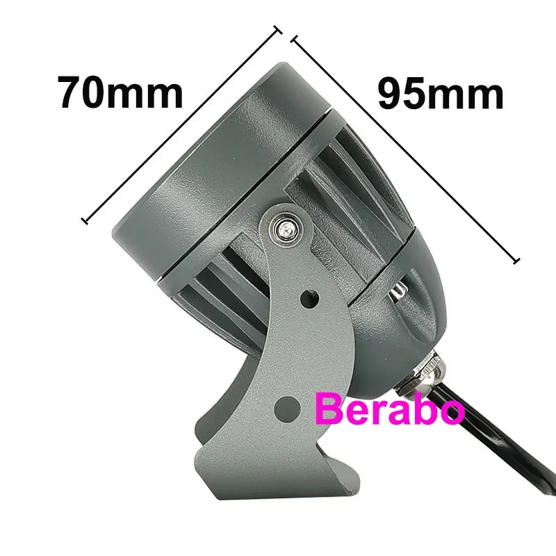 RGB LED Rasenlampe mit externer Steuerung, 21W LED Gartenleuchte, Landschaftslampe mit Erdspieß, wasserdicht, 12V 24V, Wegbeleuchtung, Spotlicht – Detail 9